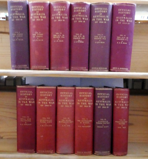 Official History of Australia in the War of 1914-18 Volumes 1-12 (Complete)