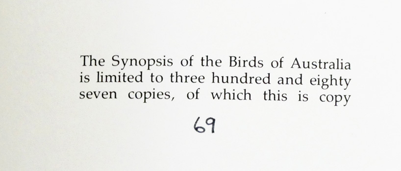 A Synopsis of the Birds of Australia and the Adjacent Islands