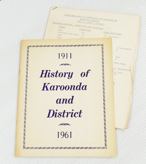 History of Karoonda and District 1911-1961