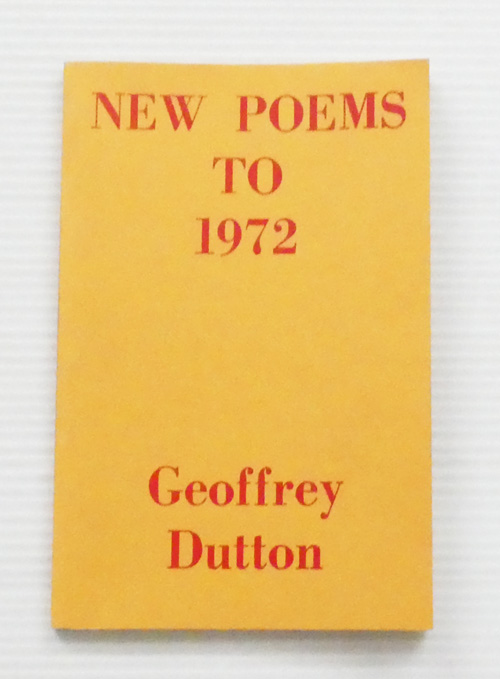 New Poems to 1972