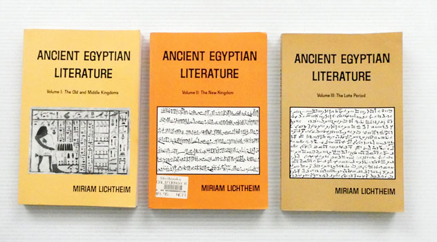 Ancient Egyptian Literature (Three Volumes) . 1: The Old and Middle Kingdoms, II: The New Kingdom; III: The Late Period