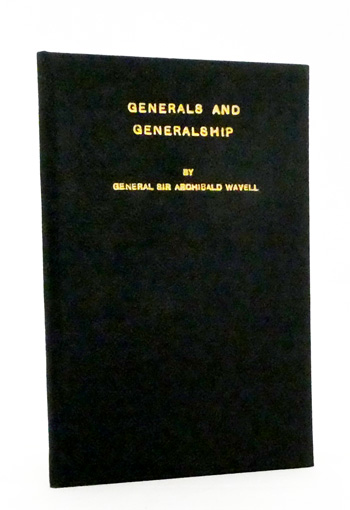 Generals and Generalship; The Lees Knowles Lectures Delivered at Trinity College, Cambridge in 1939