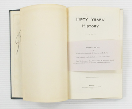 Fifty Years' History of the Town of Kensington and Norwood. July, 1853, to July, 1903