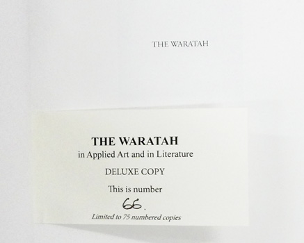 Image for The Australian Flora in Applied Art. The Waratah The Australian Flora in Applied Art. The Waratah
