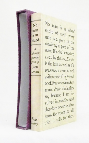 No Man is an Island. A Selection of the Prose of John Donne