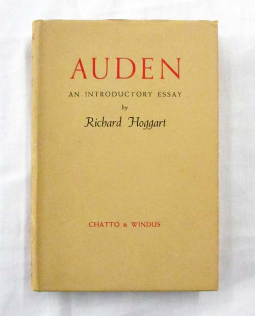 Image for Auden An Introductory Essay Auden An Introductory Essay