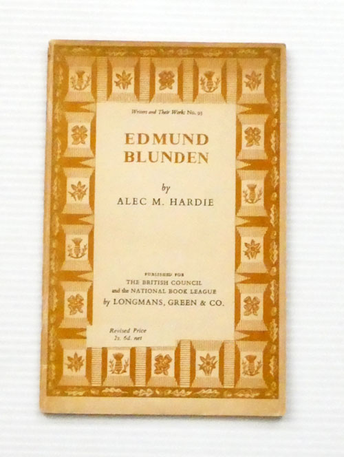 Image for Edmund Blunden (Writers and Their Work: No. 93) Edmund Blunden (Writers and Their Work: No. 93)