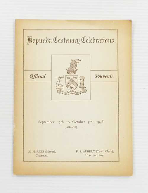 Image for Kapunda Centenary Celebrations Official Souvenir September 27th to October 5th, 1946 Kapunda Centenary Celebrations Official Souvenir September 27th to October 5th, 1946