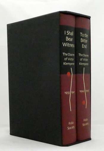 The Diaries of Victor Klemperer. Two Volume set. Volume I: I Shall Bear Witness 1933 1941; Volume II: To the Bitter End 1942-1945