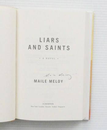Liars and Saints (signed by author)